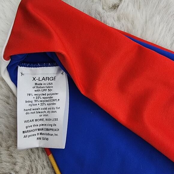 NEW Mara Hoffman Zoa Low Rise Bikini Swim Bottom in Cream Multicolor - Picture 7 of 11